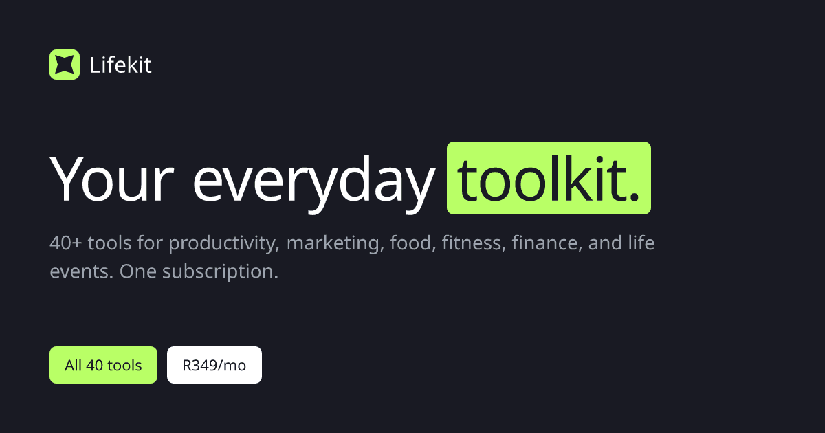 Lifekit preview 1