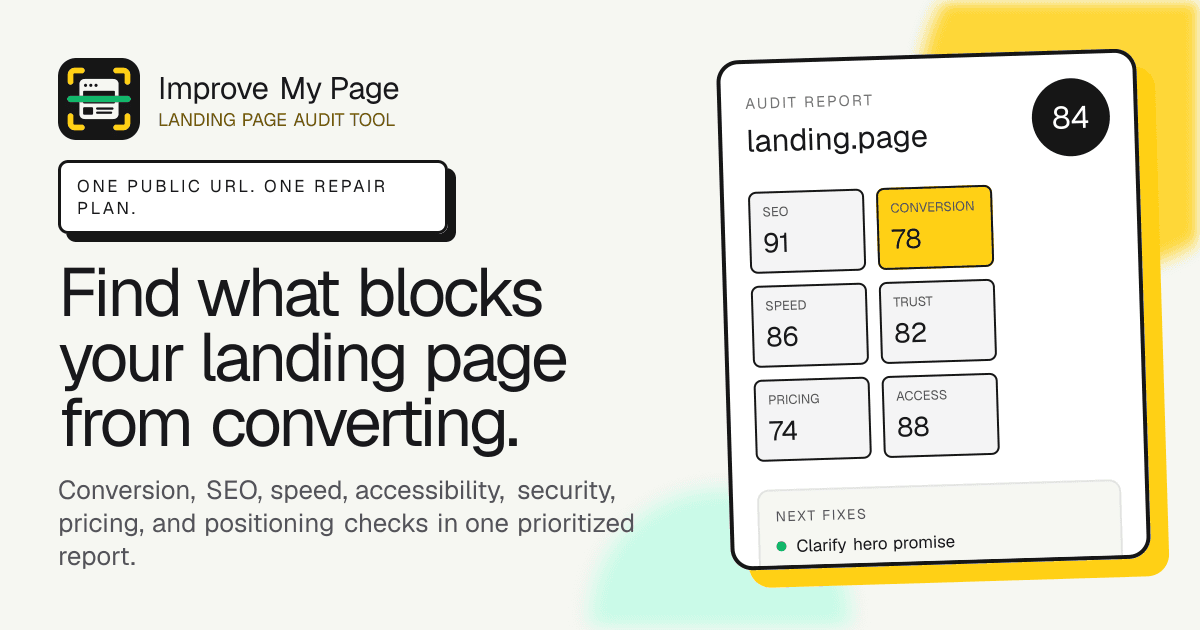 Improve My Page preview 1