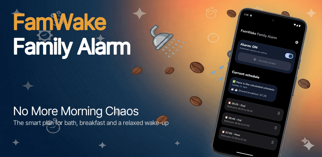FamWake – Smart Family Alarm preview 1