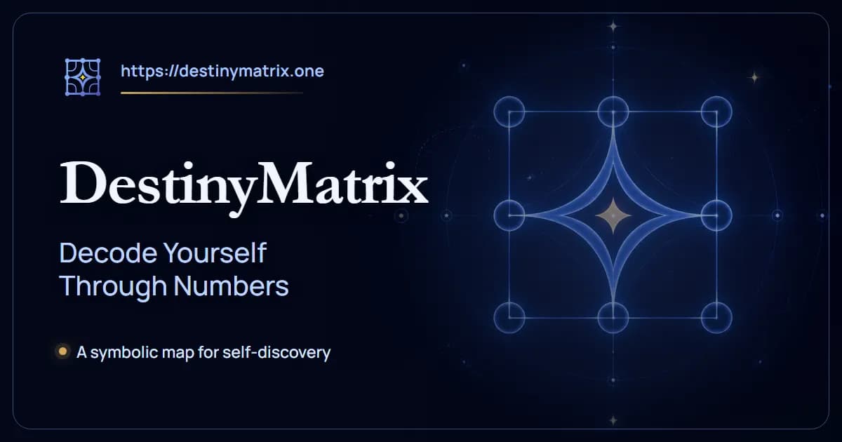 DestinyMatrix - Free Destiny Matrix Chart Calculator preview 1