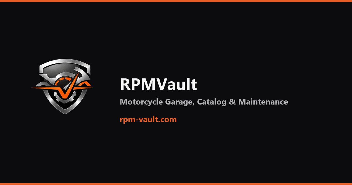 RPMVault - Motorcycle Garage Tracker, Catalog & Maintenance