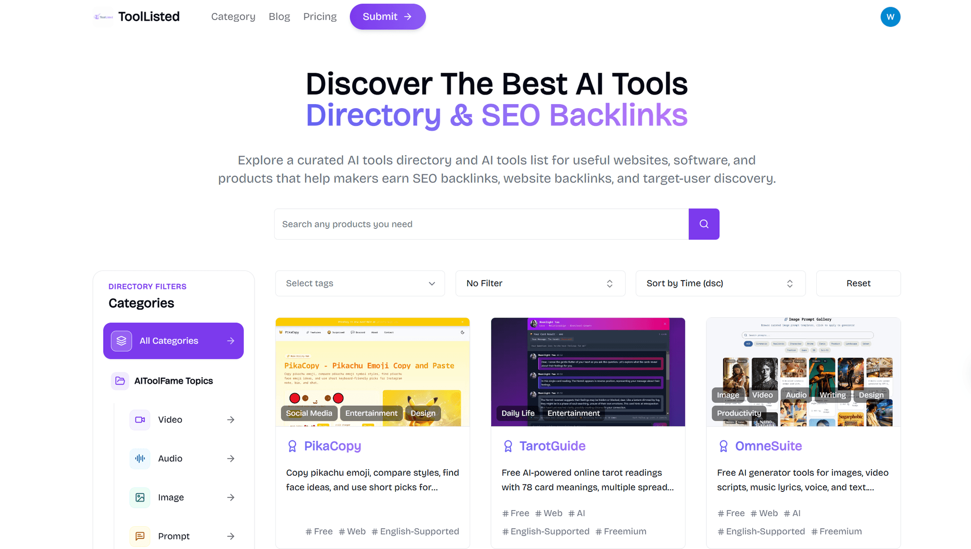 Best AI Tools Directory & SEO  preview 1