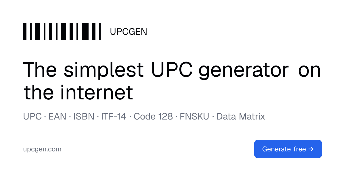 UPCgen - Barcode Generator preview 1