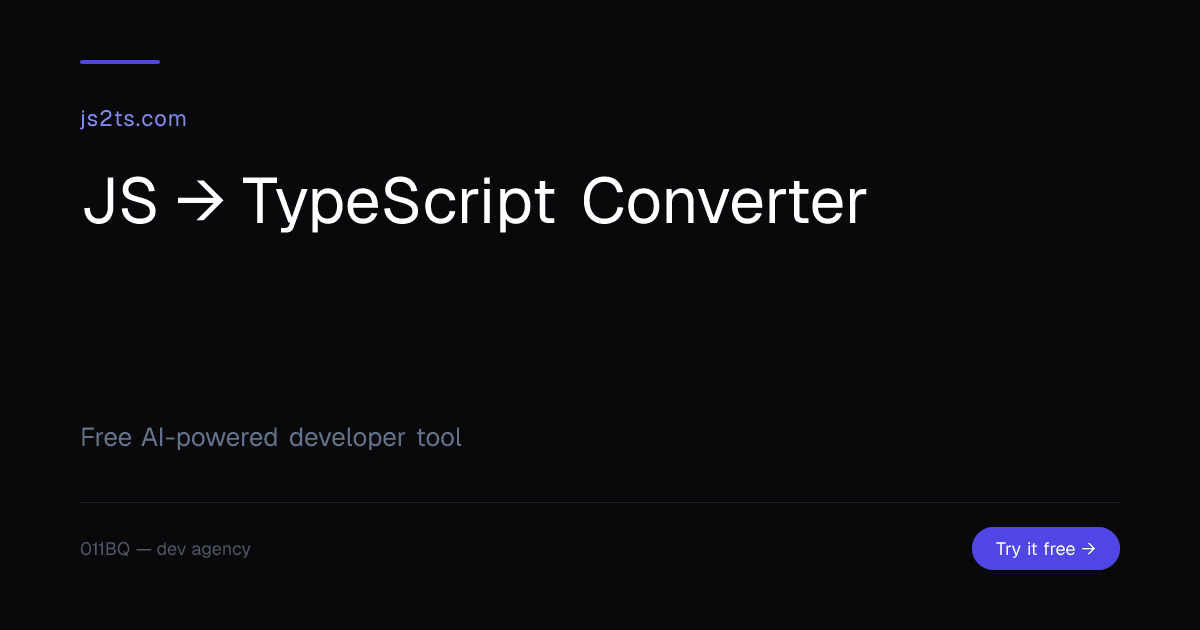 JavaScript to TypeScript Conve preview 1