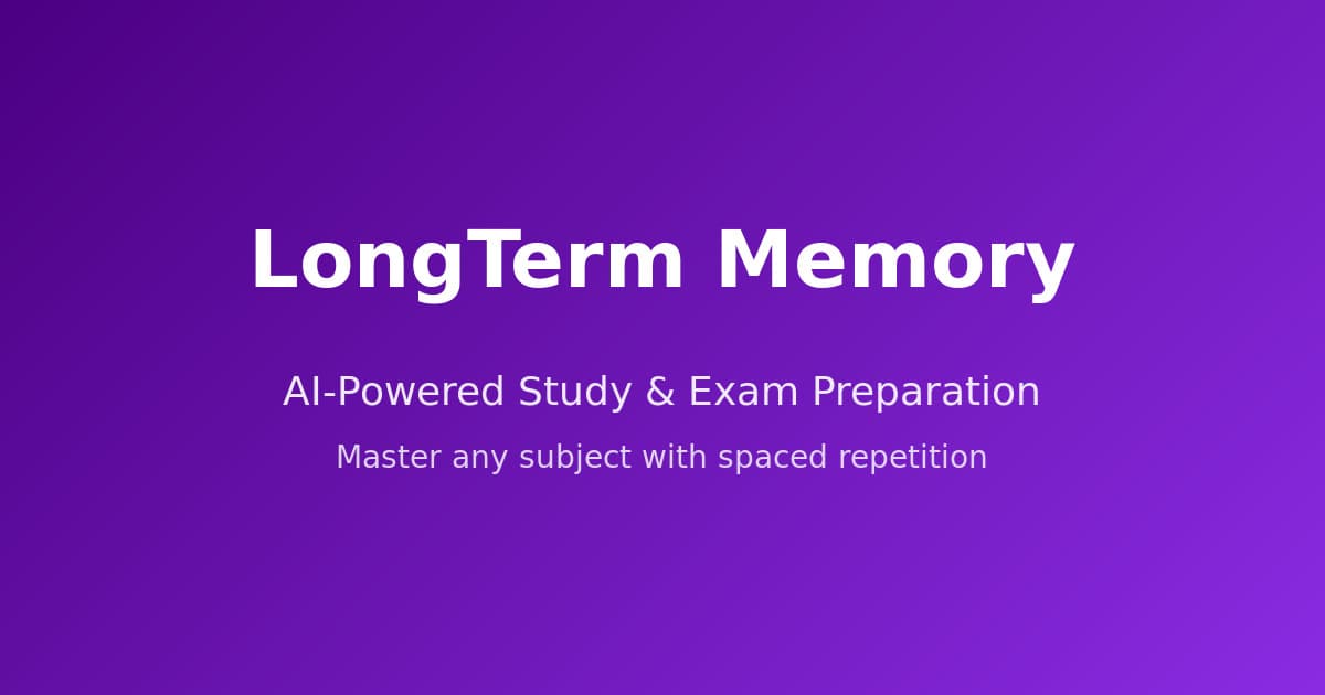 LongTerMemory AI Tool to Study preview 1
