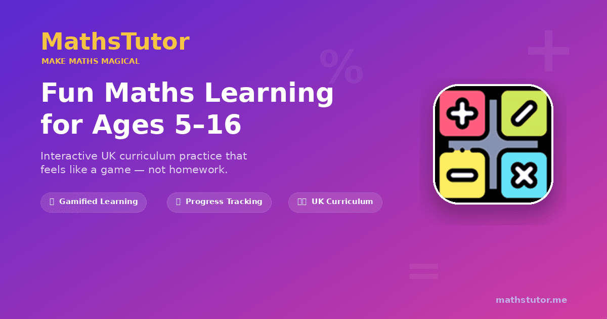 MathsTutor - Fun Maths Learnin preview 1