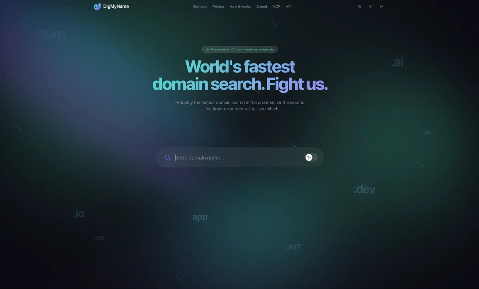 DigMyName — Find Your Perfect Domain preview 1