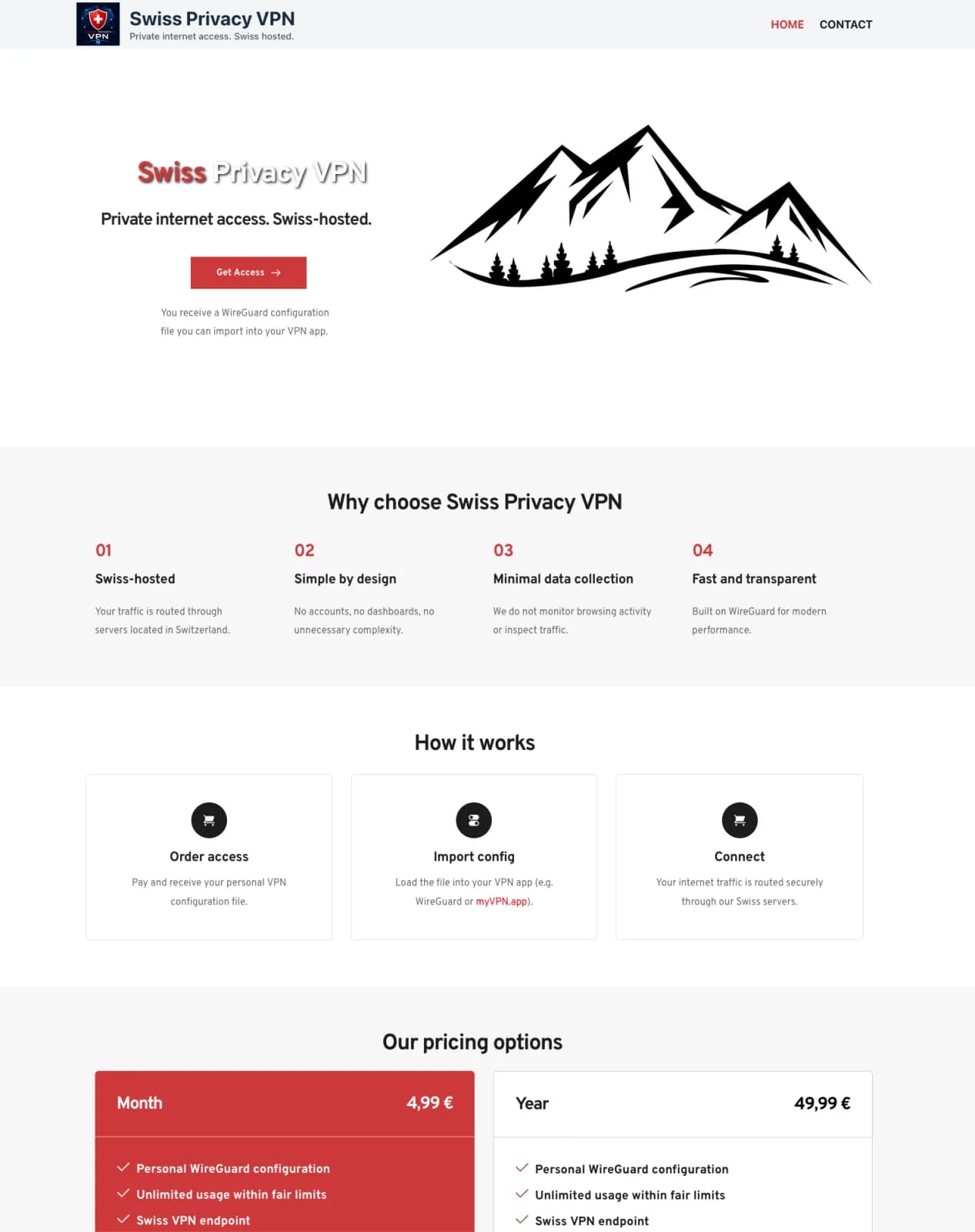 Swiss Privacy VPN – Private in preview 1