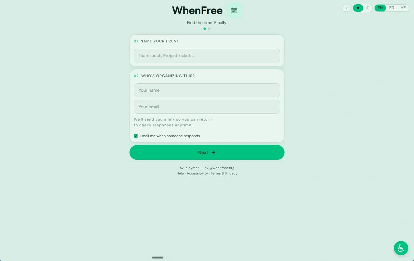 WhenFree — Find the time. Finally. preview 1