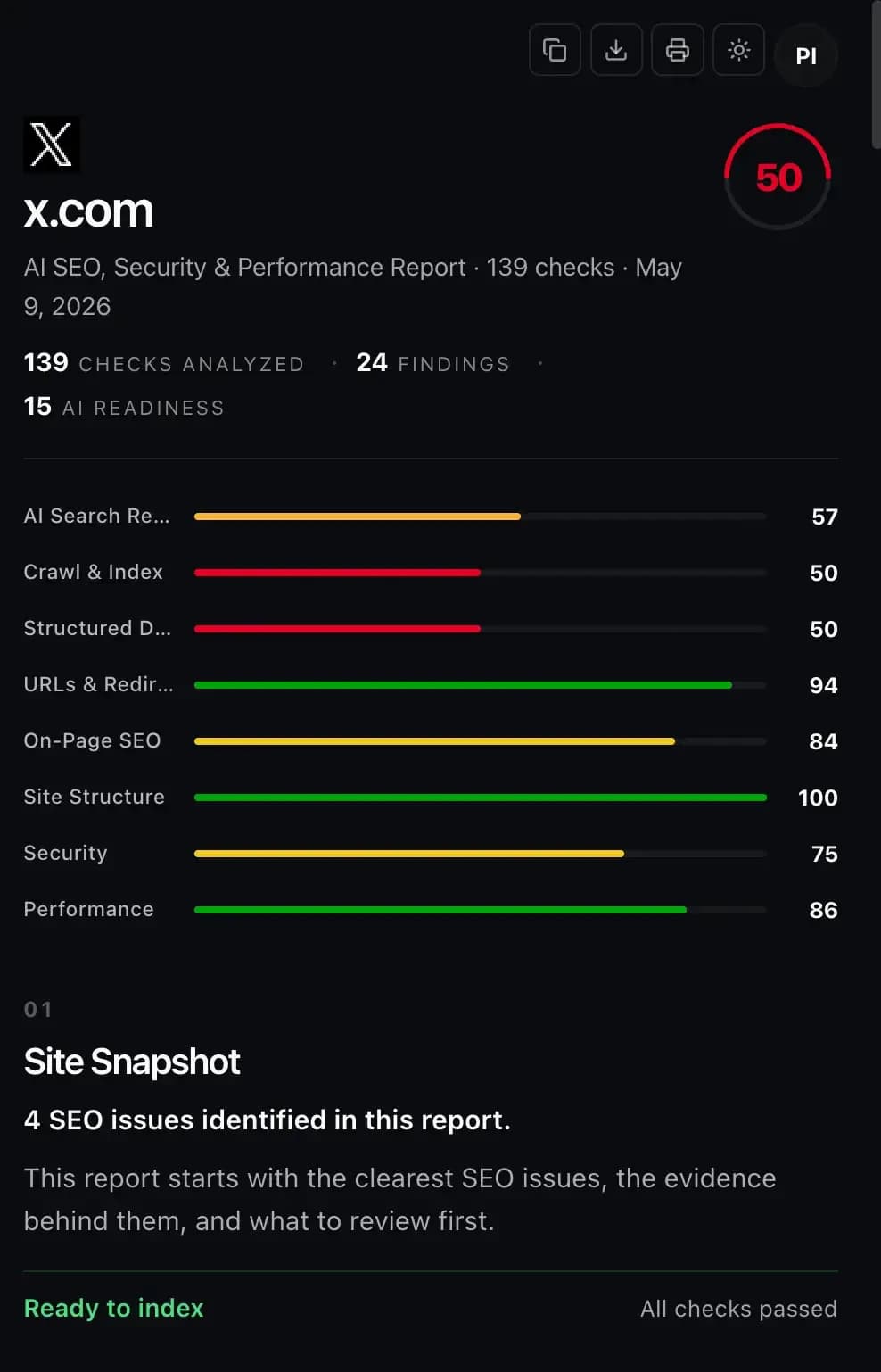 SEOReport preview 2
