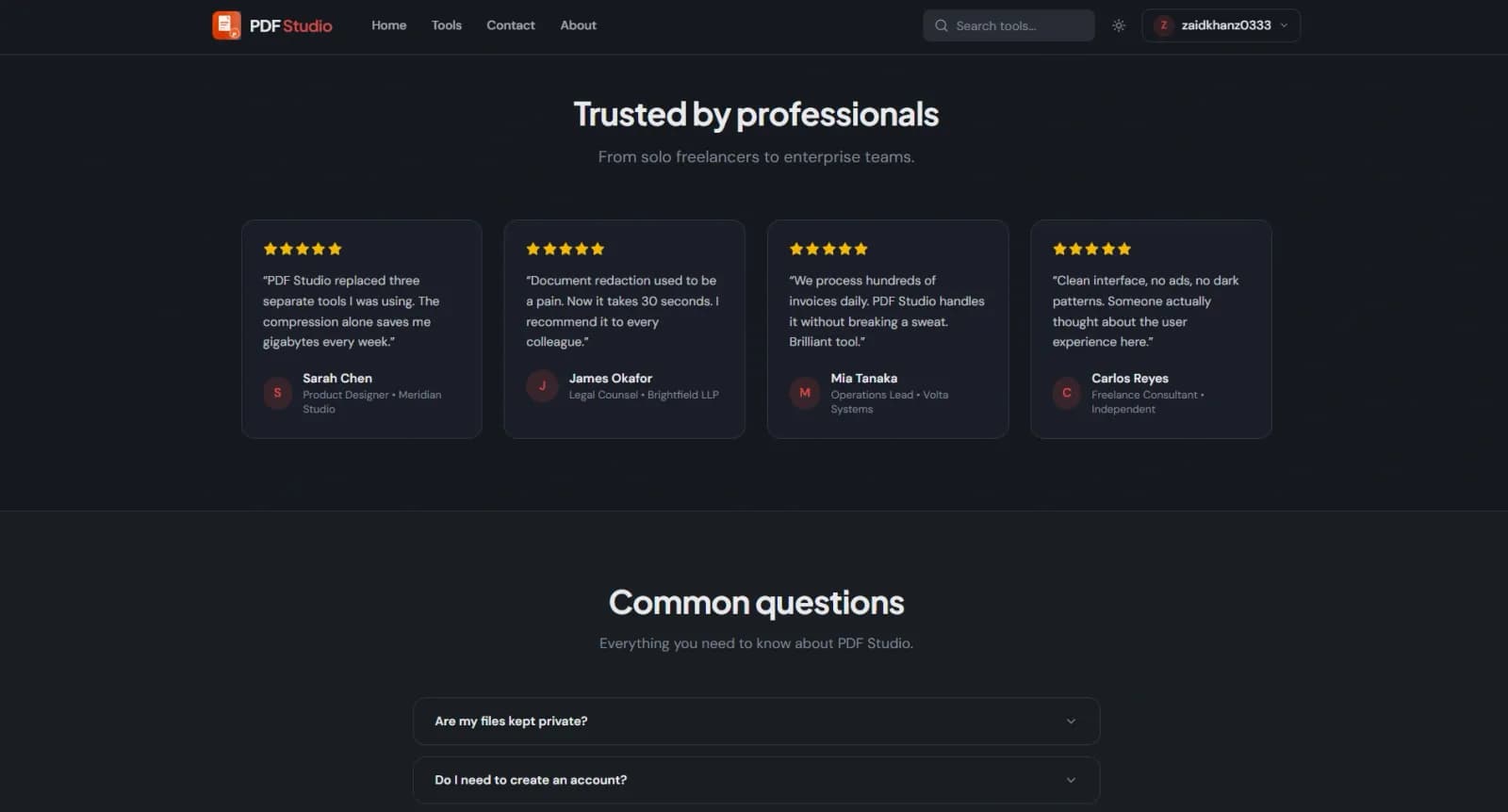 PDF Studio — Free Online PDF Tools preview 5