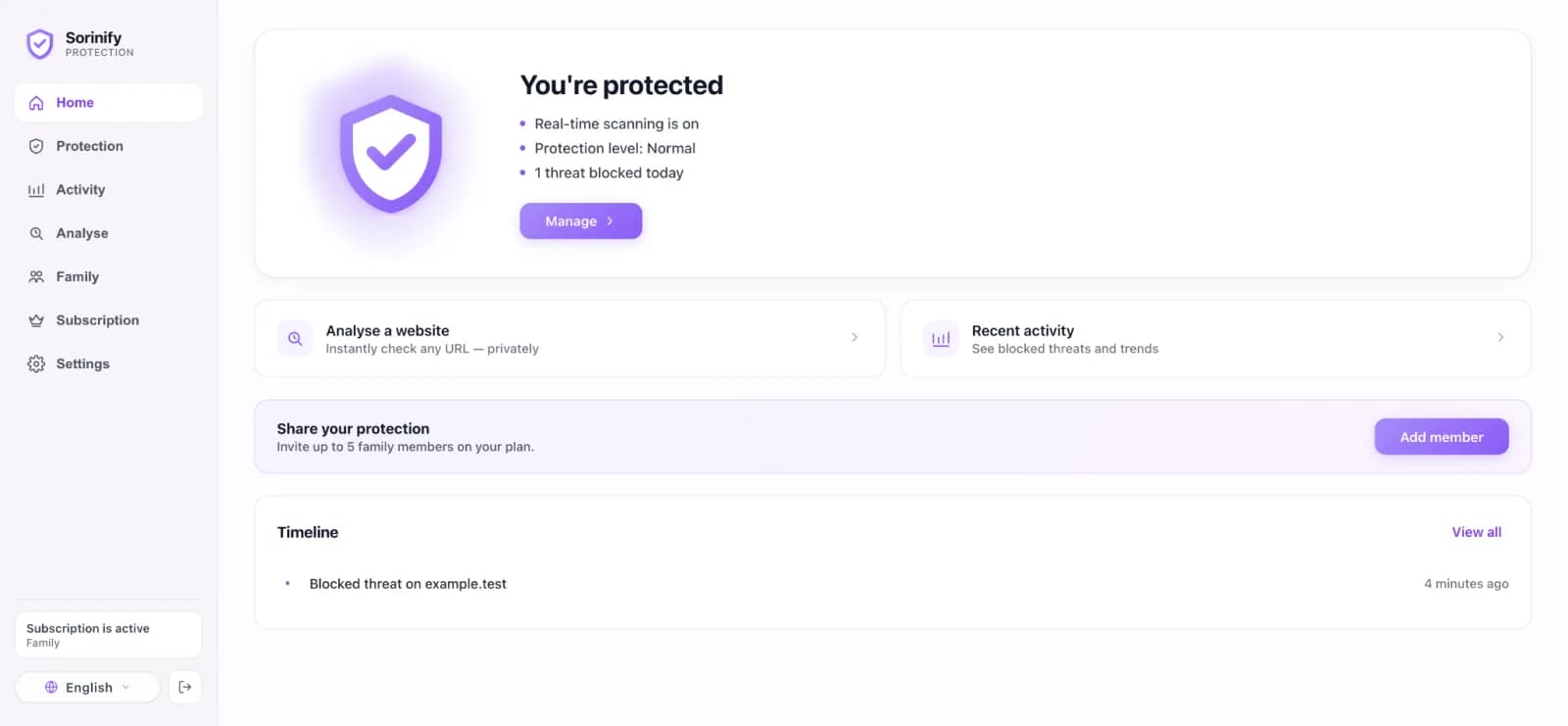 Sorinify - Phishing Protection preview 1