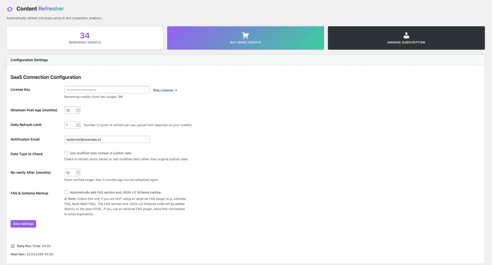 Content Refresher - WP Plugin preview 1