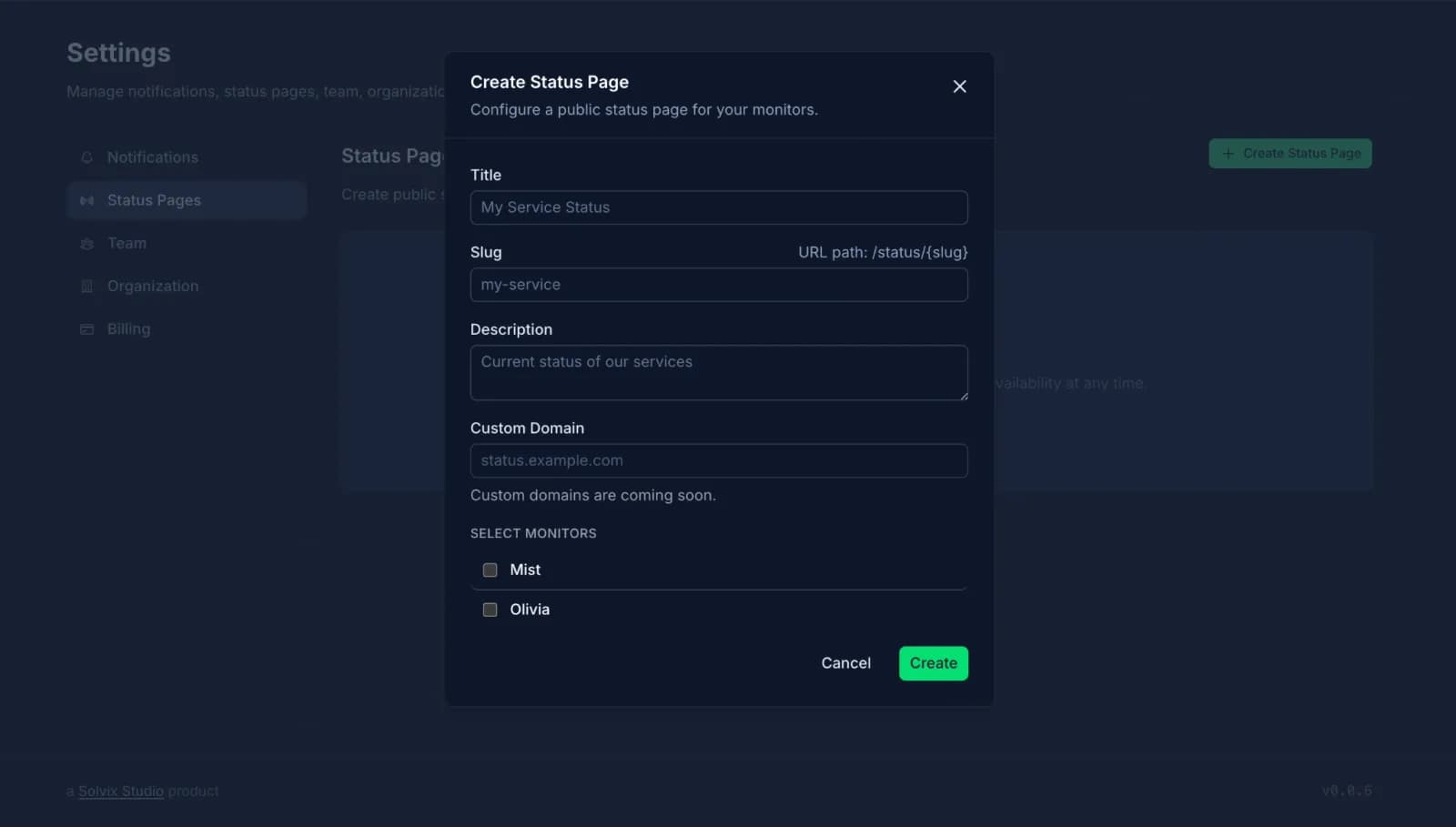 Monitoristic preview 3