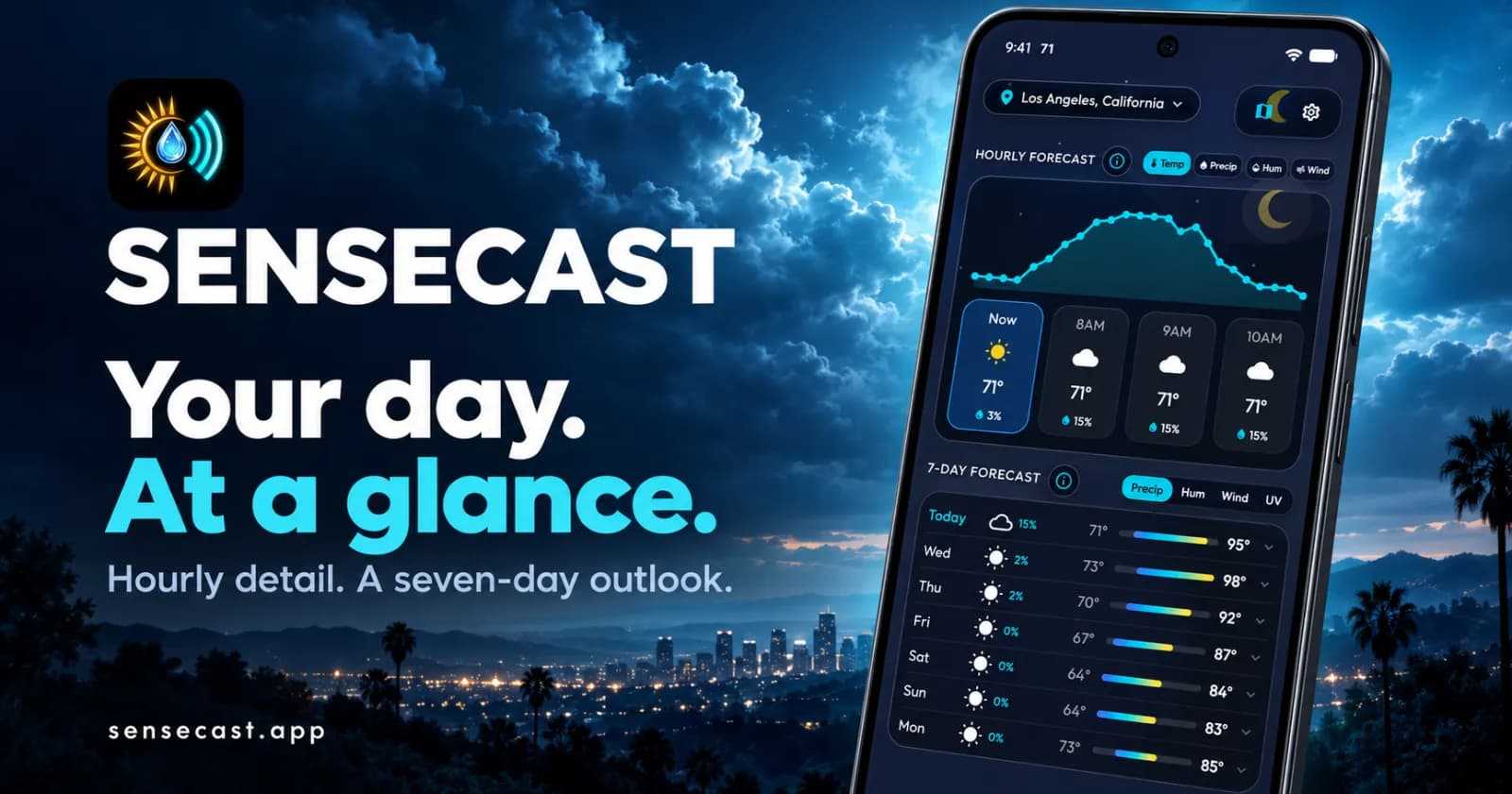 Sensecast — the multi-model weather app that explains the preview 5