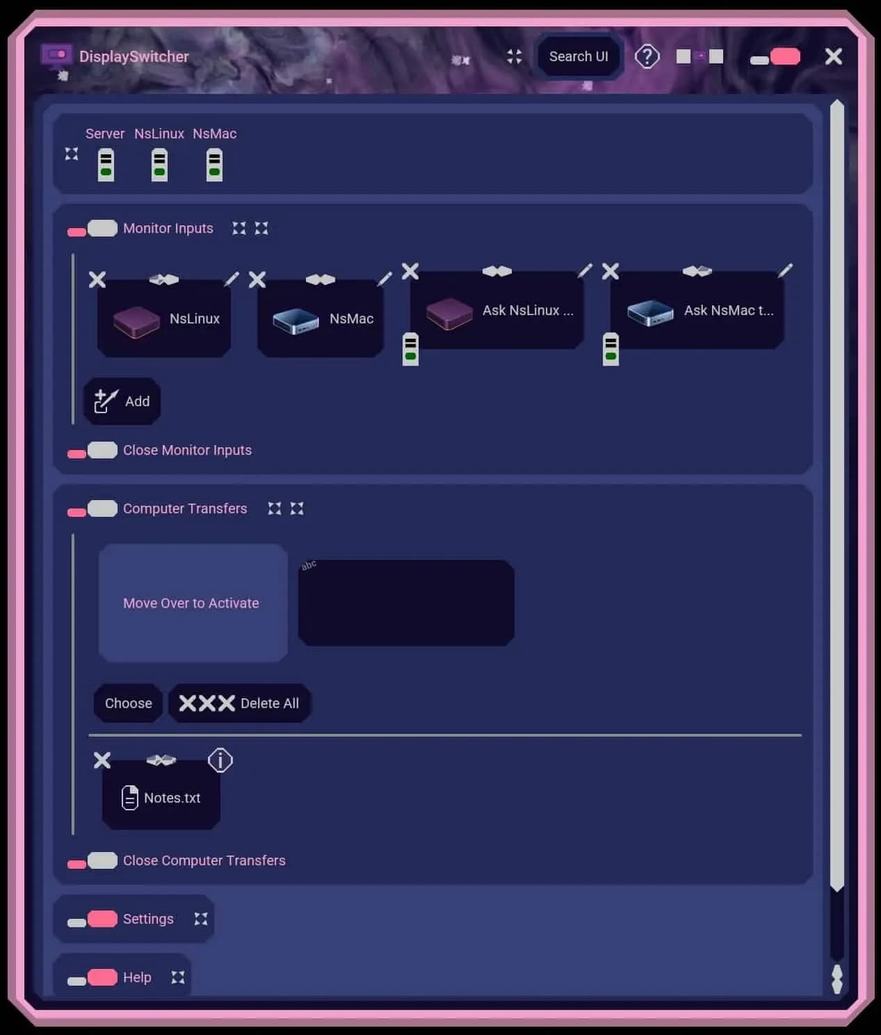DisplaySwitcher preview 1