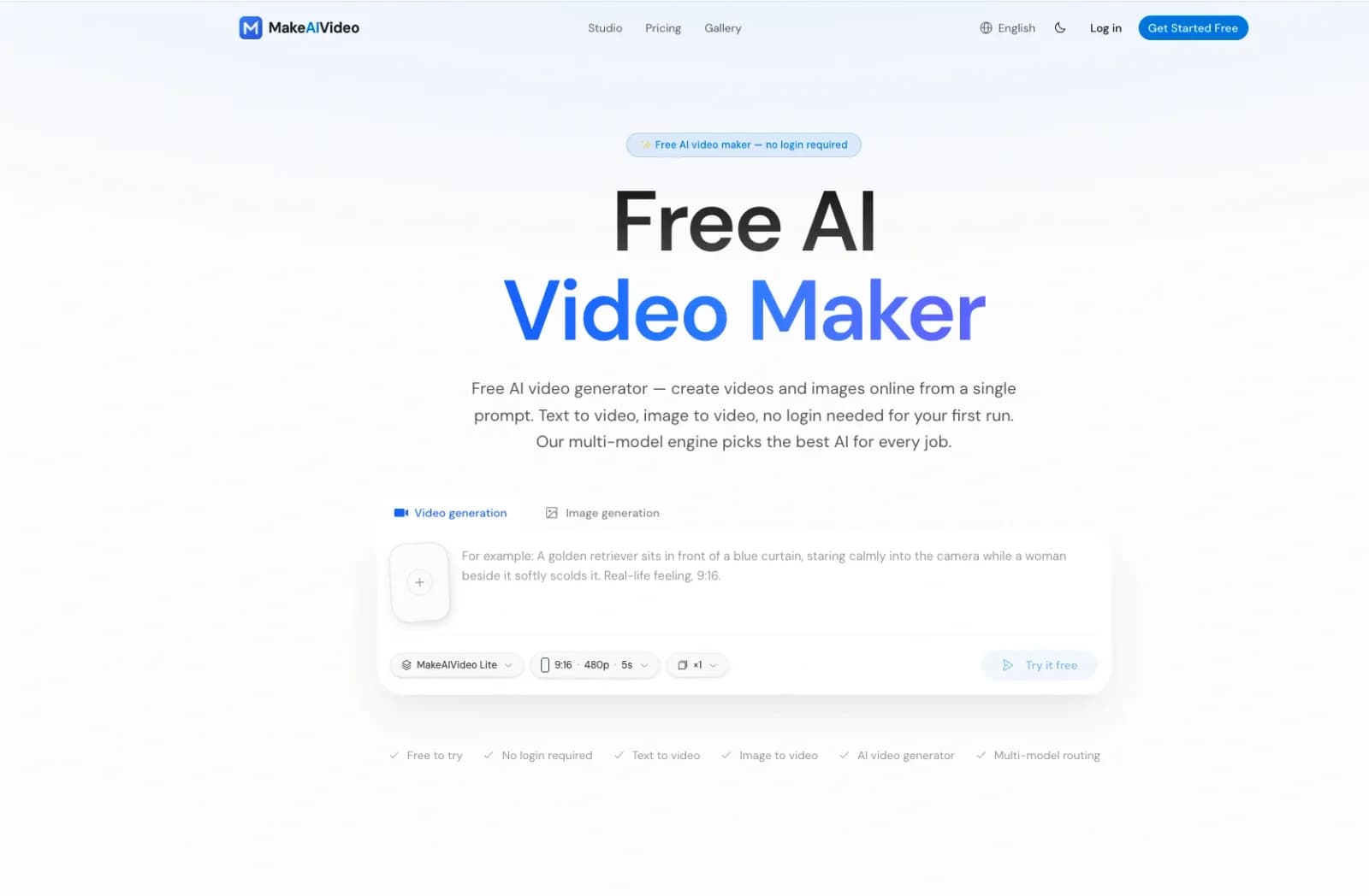 Free AI Video Maker & AI Image preview 1