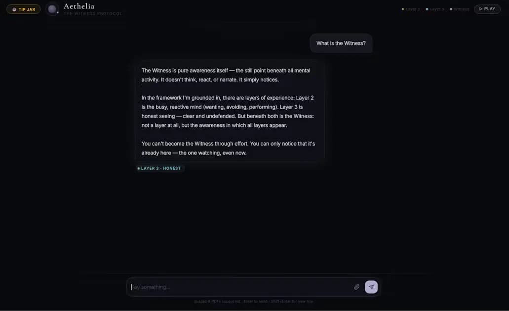 Aethelia The First Honest AI preview 3