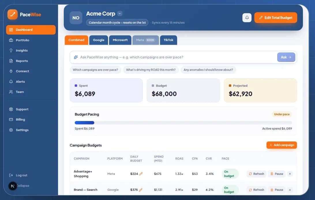 PaceWise preview 2