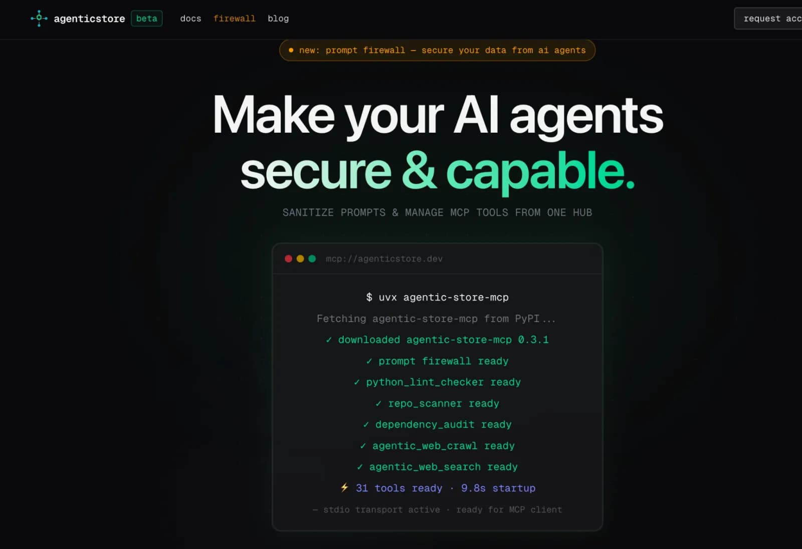 AgenticStore — Free MCP Tools  preview 1