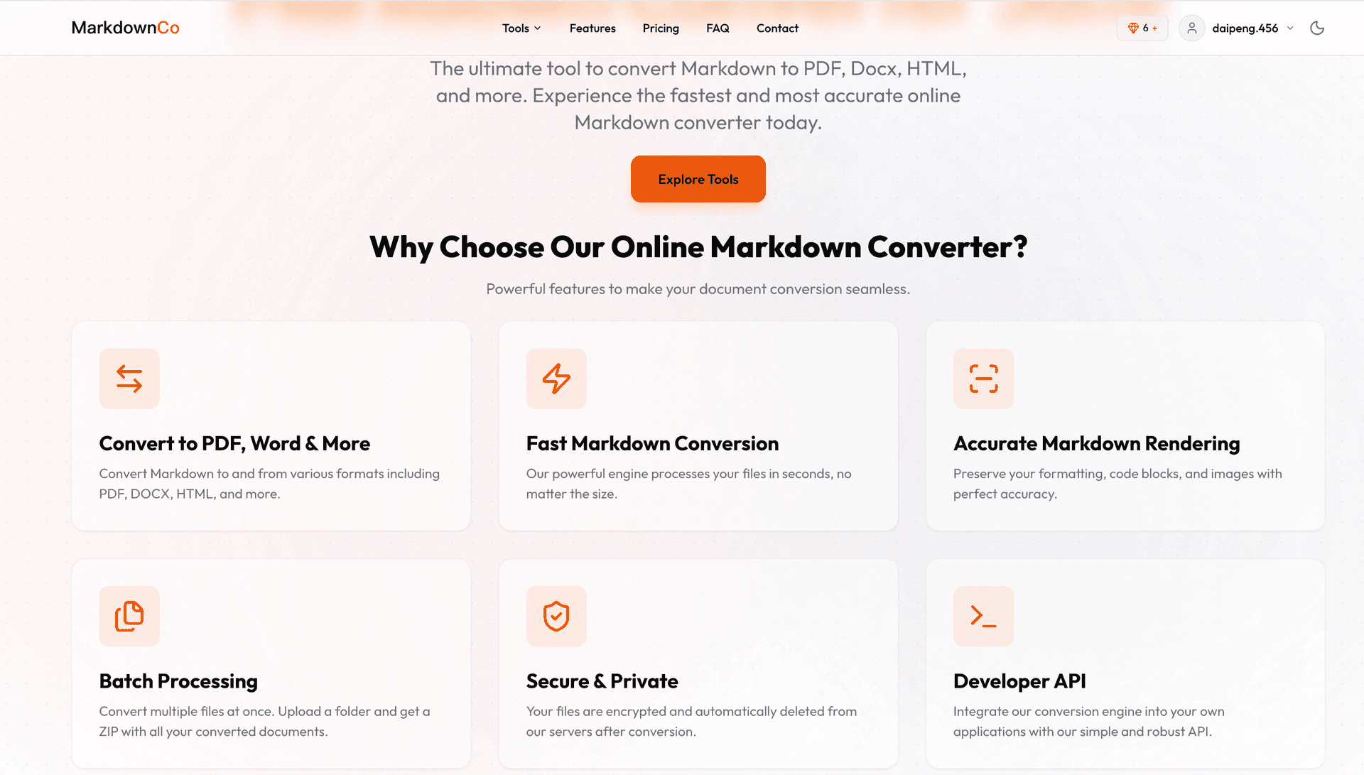 Markdown to PDF, Word & HTML — preview 1