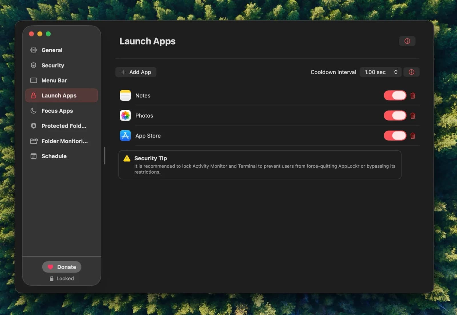AppLockr for Mac | Lock preview 2