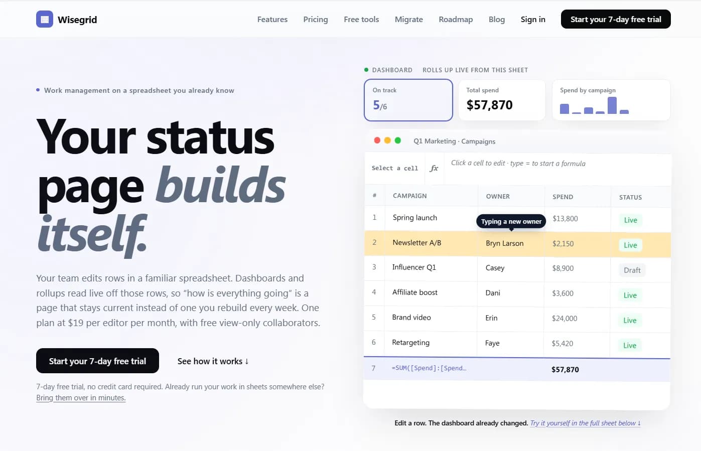Wisegrid preview 2
