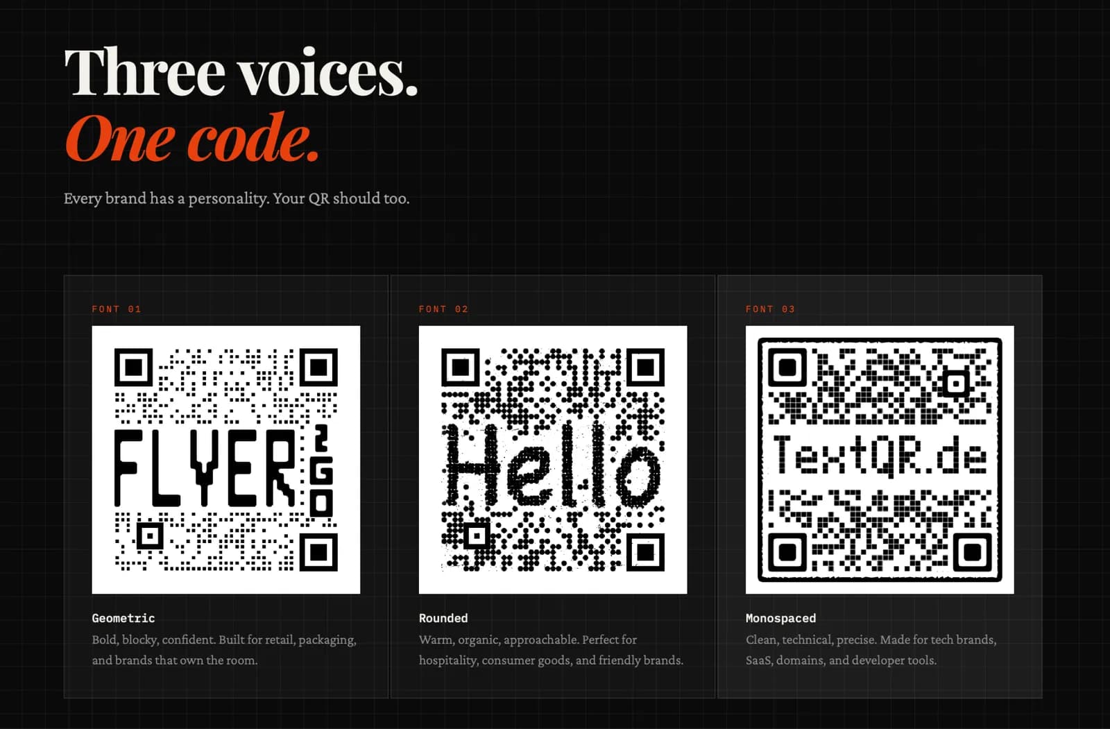 TextQR.de — Your message QR preview 1