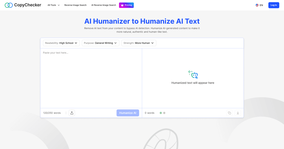 Free AI Humanizer preview 1