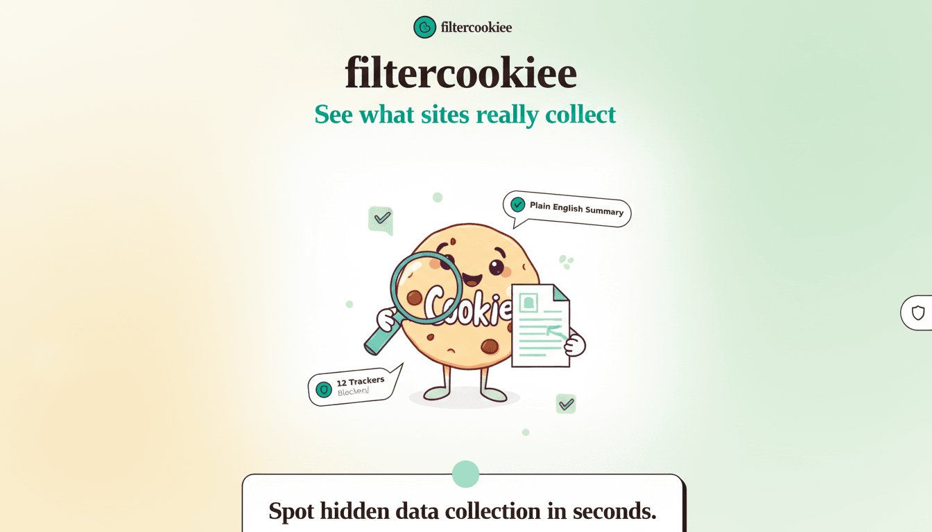 FilterCookiee — Know what a website is really doing preview 1