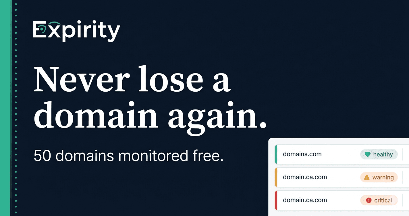 Expirity - Domain Expiry & DNS Monitoring preview 1