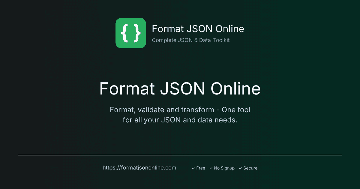 Format JSON Online preview 1