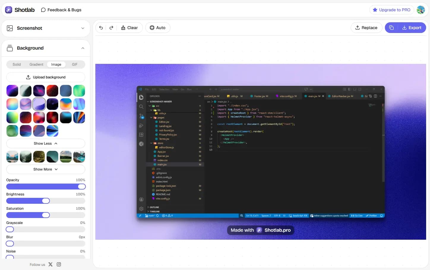 ShotLab preview 1