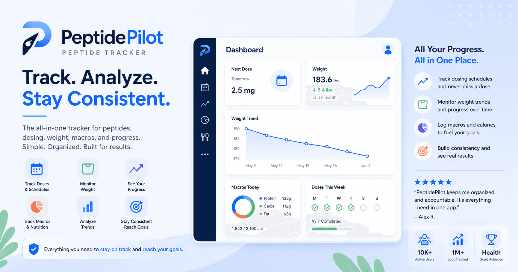 Peptide Pilot — Track Peptide preview 1