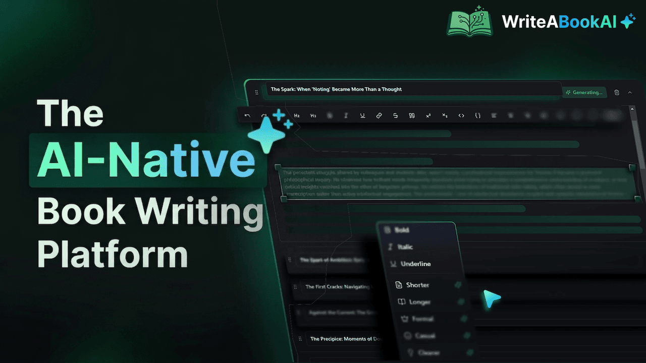WriteABookAI preview 1