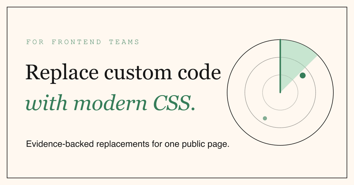 Modern CSS Radar preview 1