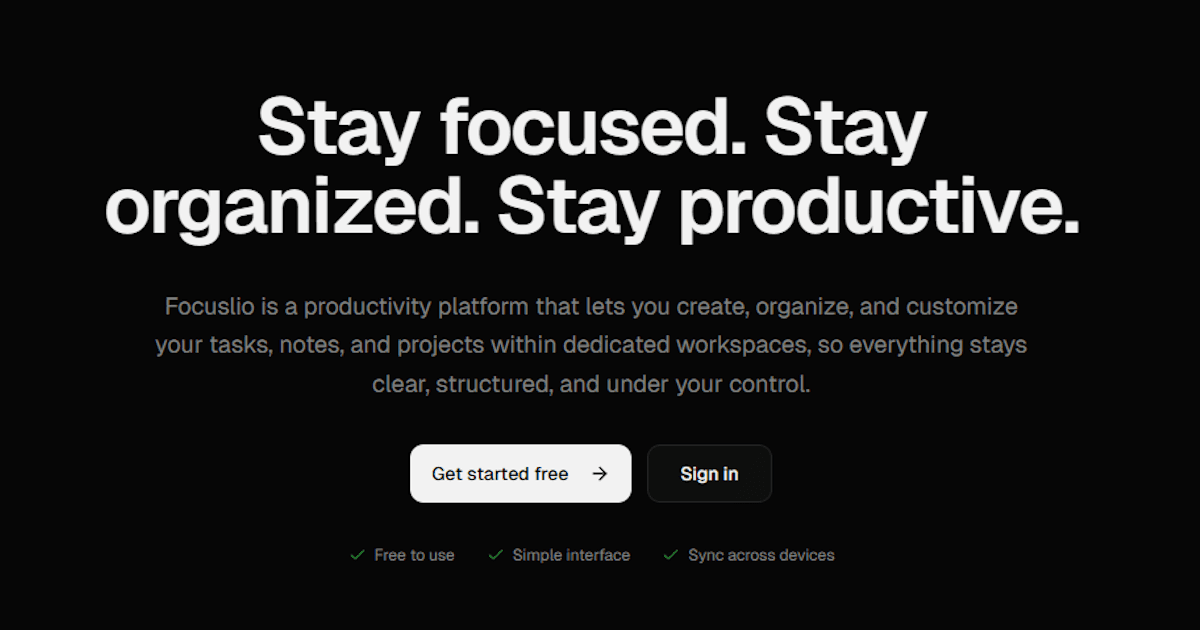 Focuslio preview 1