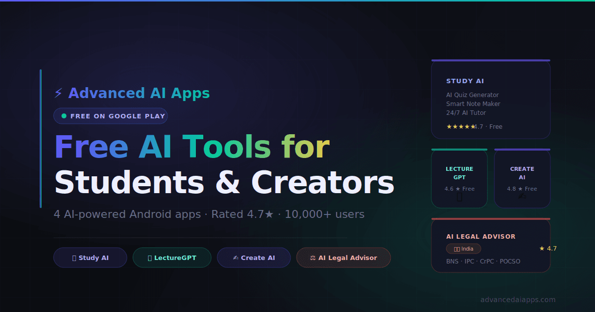 Advanced AI Apps | Free AI Too preview 1