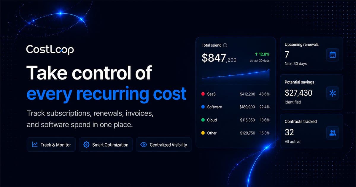 Costloop preview 1