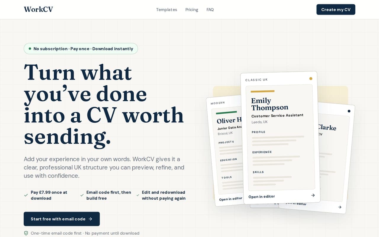 WorkCV preview 1