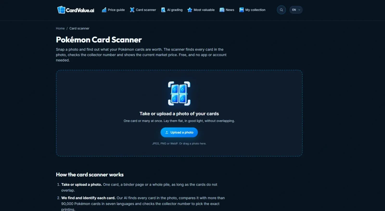 CardValue AI preview 1