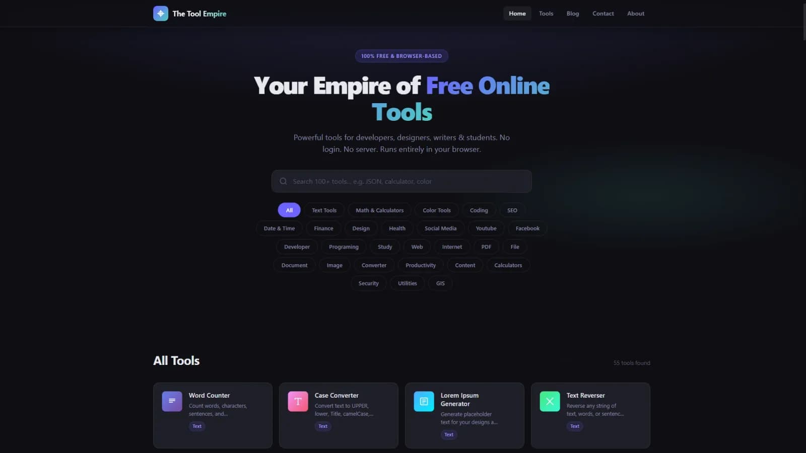 The Tool Empire - Free Browser preview 1