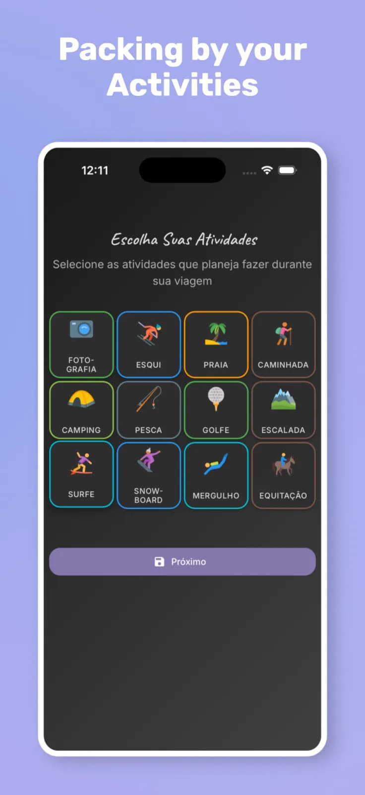 PackMyTrip Packing List App preview 4