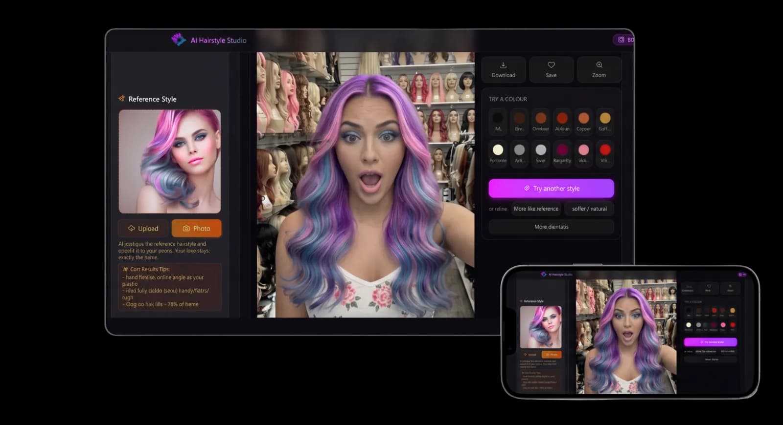 AI Hairstyle Studio preview 2