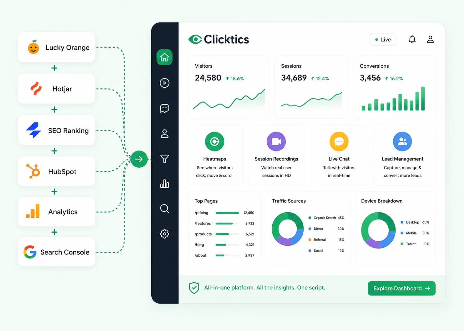 Clicktics preview 1