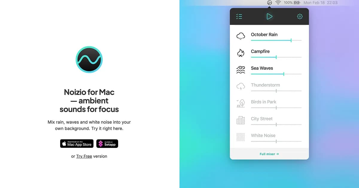 Noizio — Calm, Meditate, Sleep preview 1