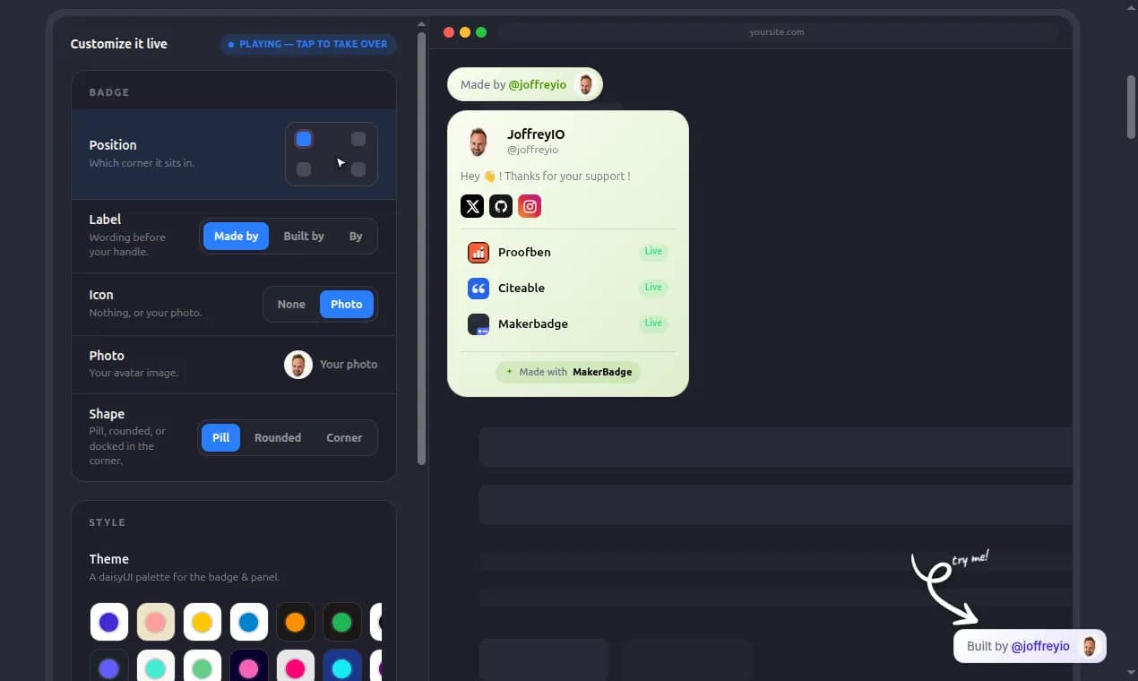 MakerBadge preview 2