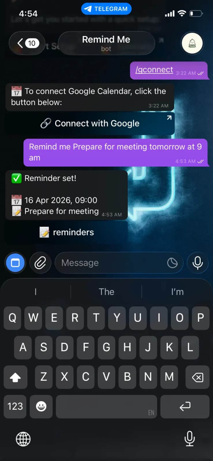 RemindMe preview 2