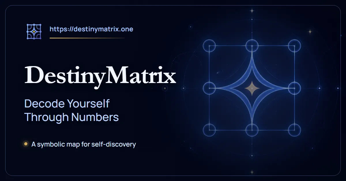 DestinyMatrix - Free Destiny Matrix Chart Calculator preview 1