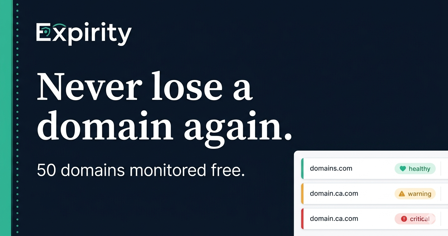 Expirity - Domain Expiry & DNS Monitoring preview 1